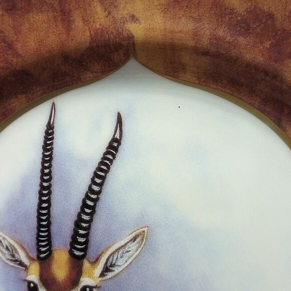 Lynn Chase Plate African Portraits Gazelle Luncheon Dinner 9 Inch Safari 1990s - Picture 8 of 10